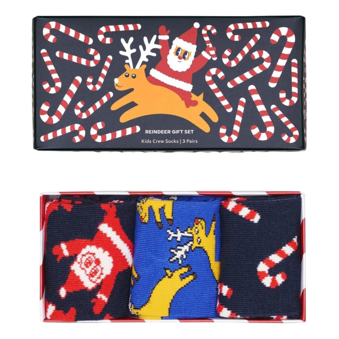 52B.P003353 # Gift Box for Kids Socks Santa and His Helper