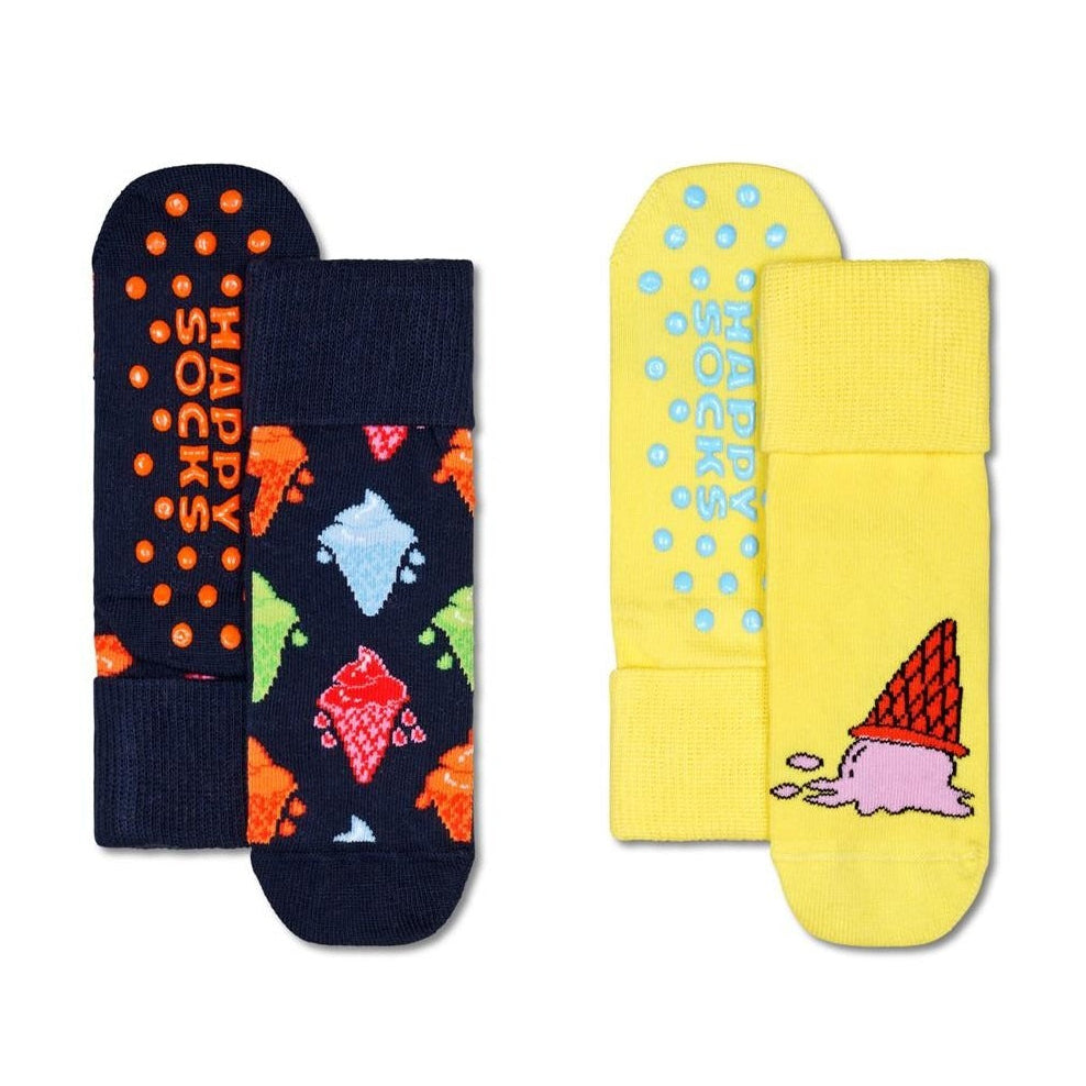52A.P000819 # Set of Kids Anti-Slip Socks Ice Cream