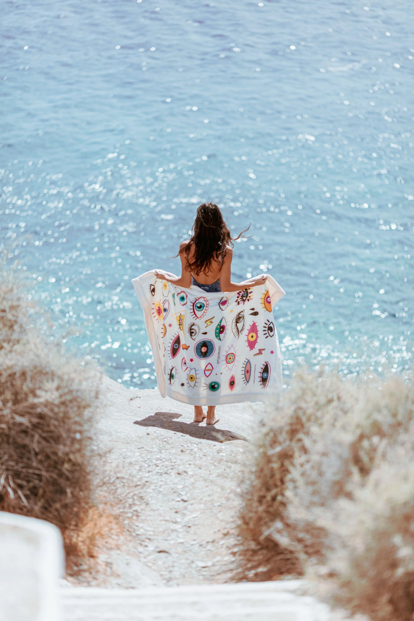 62A.SI/SE/EC-EC # Large Beach Towel Starry Eyes