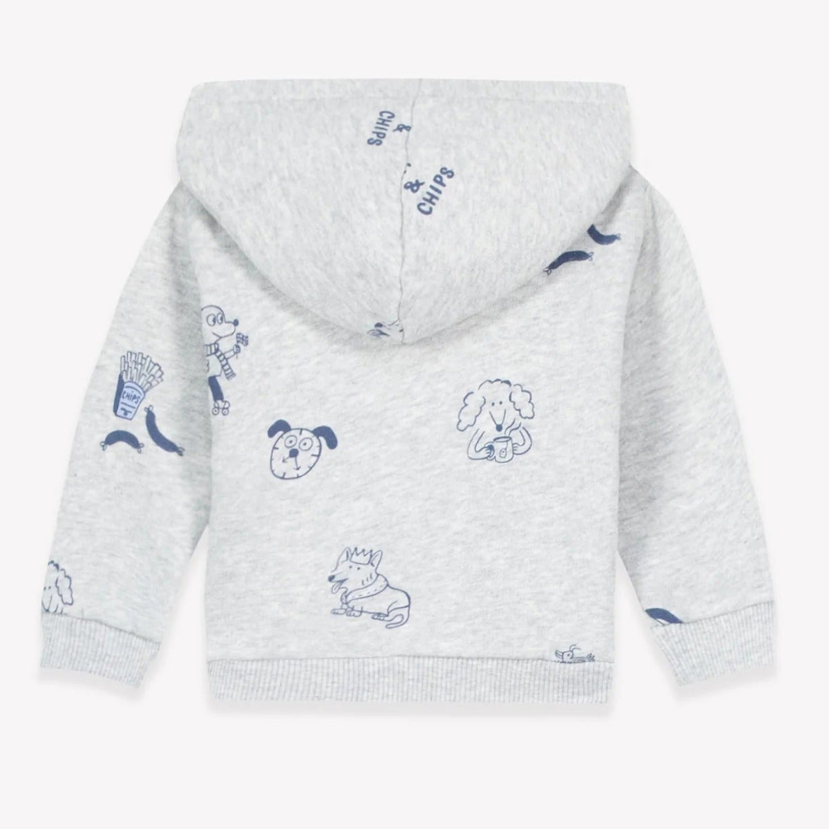 Baby Zipped Hoodie Dogs & Chips