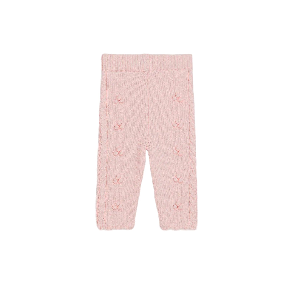 52B.GRC-W25-L0006bb # Baby Knitted Leggings Molda Blush