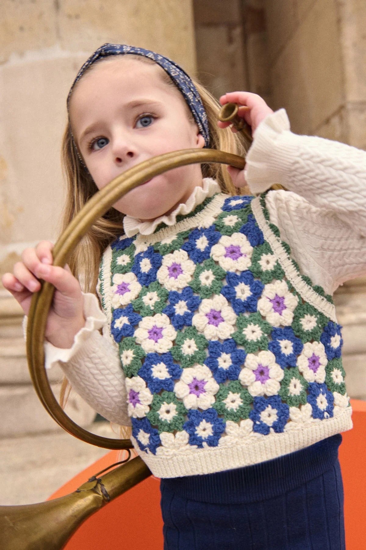 52B.GRC-W25-V0251 # Παιδικό Αμάνικο Πουλόβερ Rynia Tuscan Green