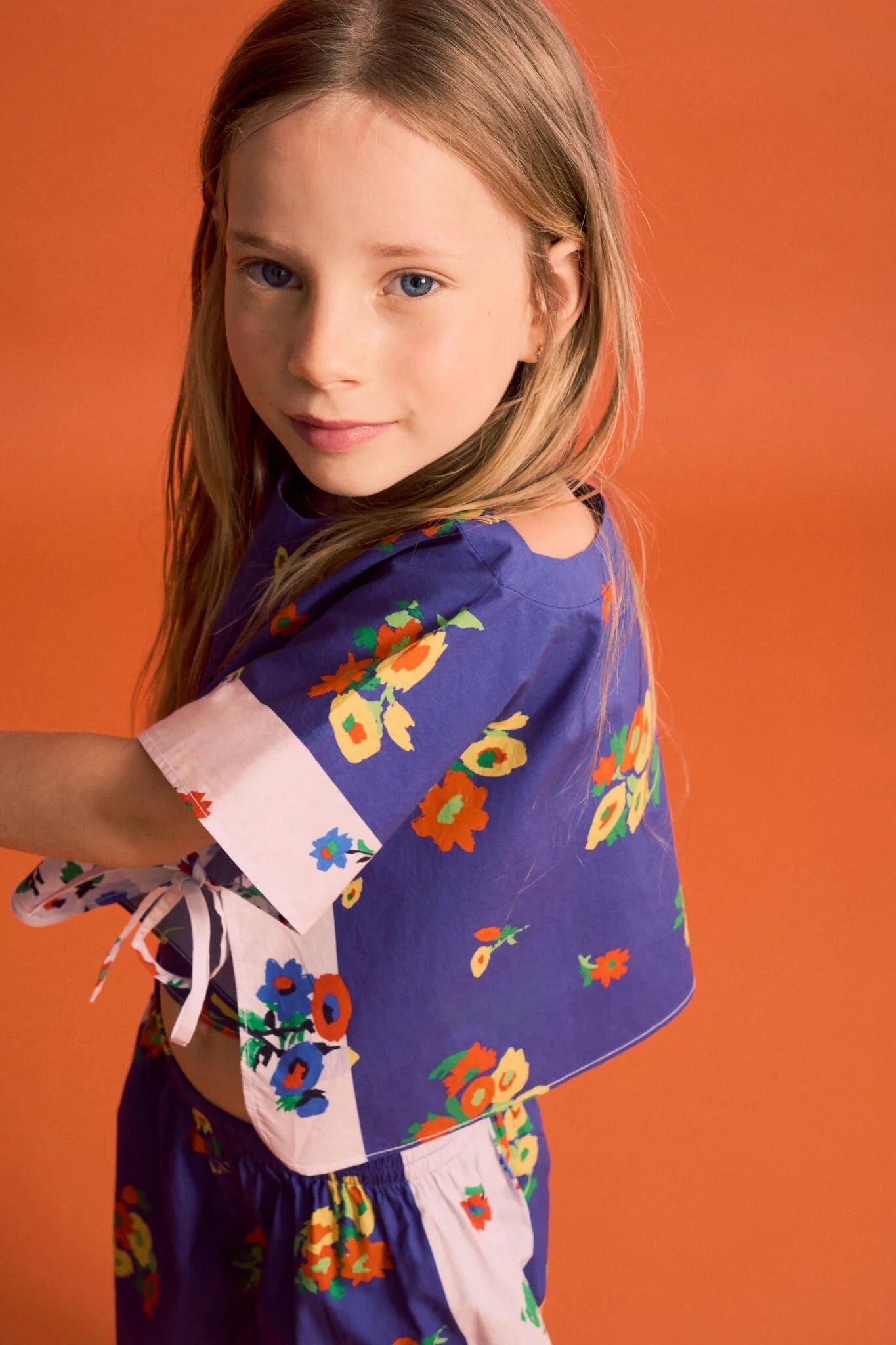 62A.26100812 # Kids Short Sleeve T-Shirt Blossom Patchwork