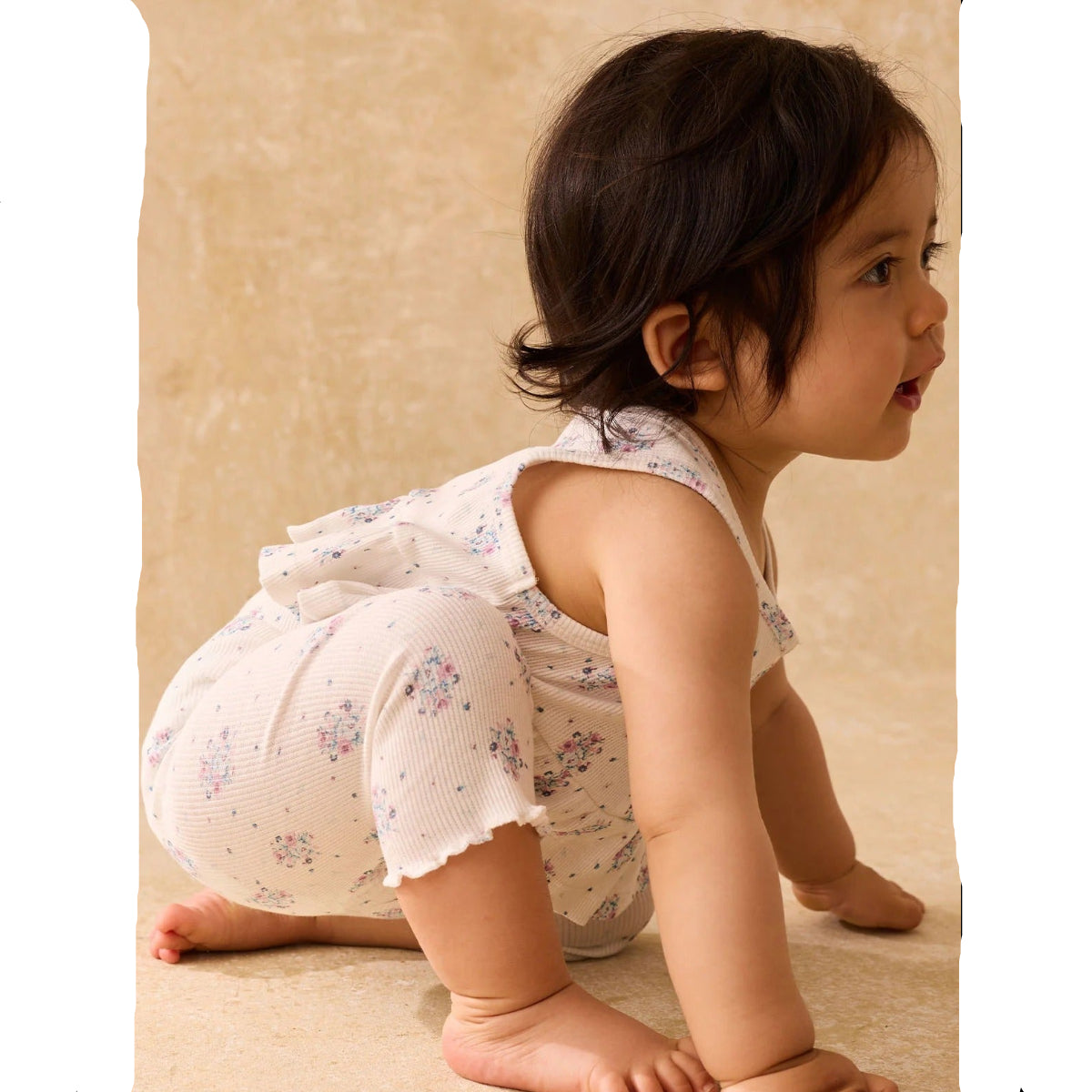 62A.FRP-S26-L0329 # Baby Leggings Anandou Cream Flower
