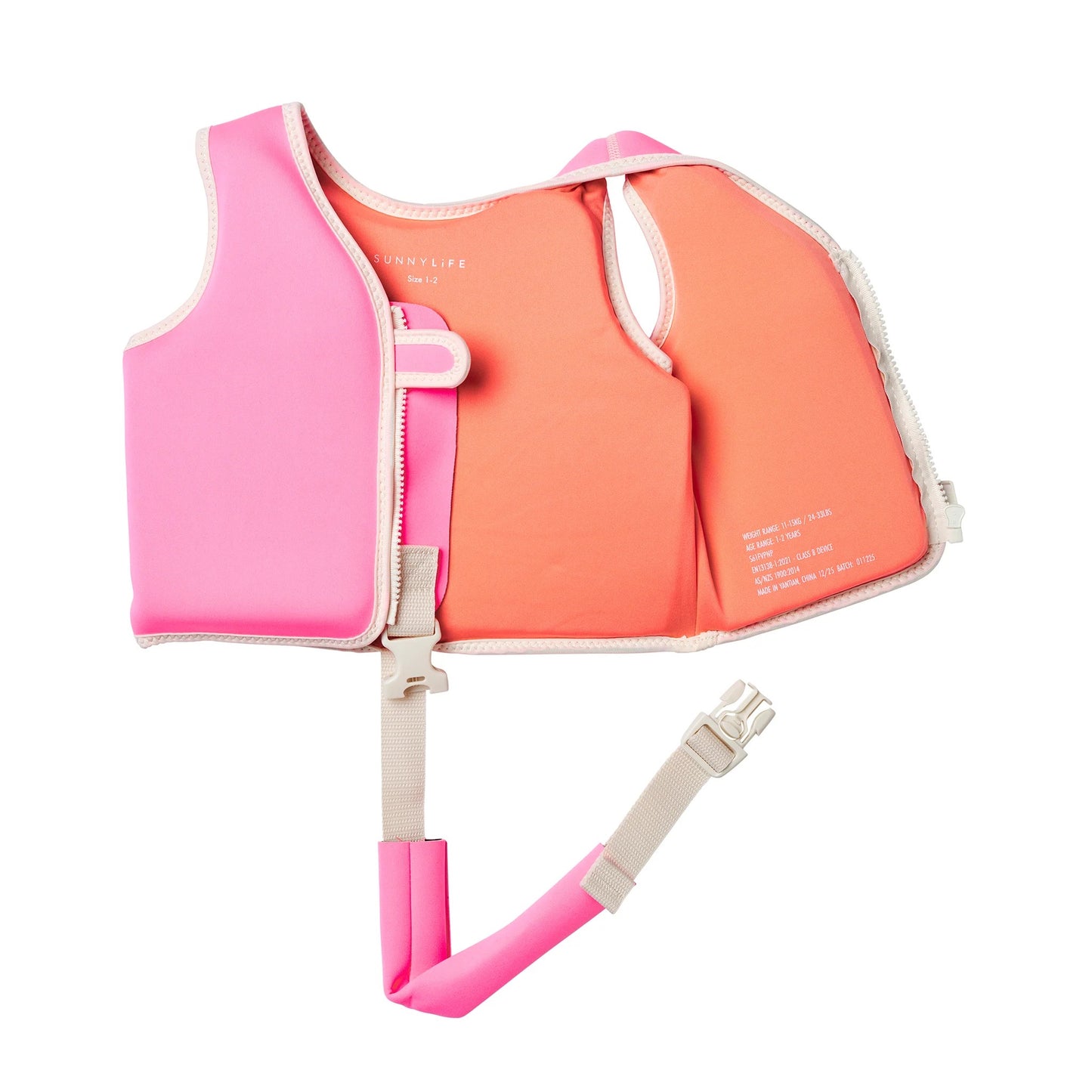 62A.S61FVPNP # Life Vest Poppy the Peach Neon Pink