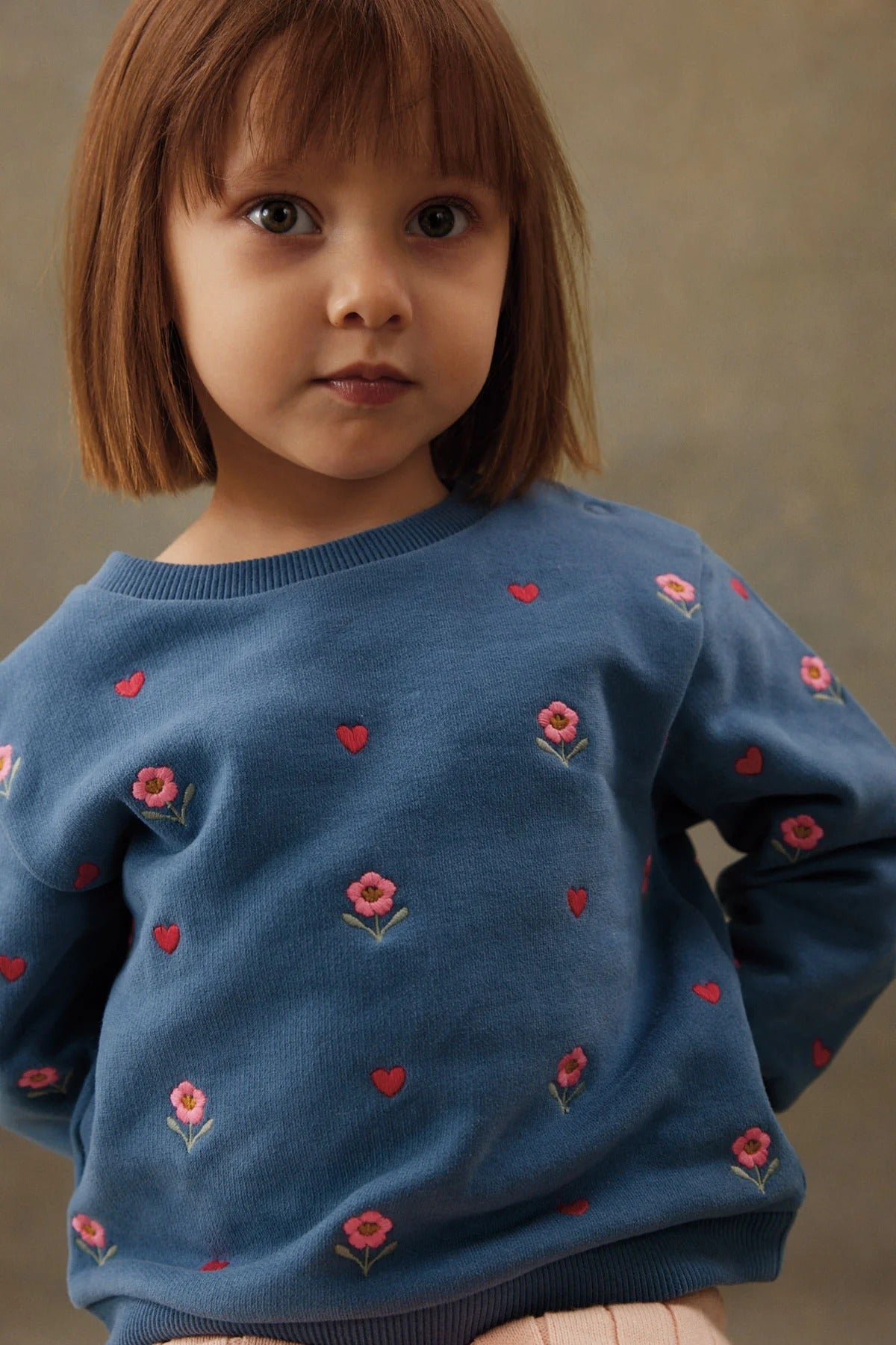 52B.GRP-W25-S0171bb # Βρεφική Μπλούζα Φούτερ Rosalia Blue Primrose Lake