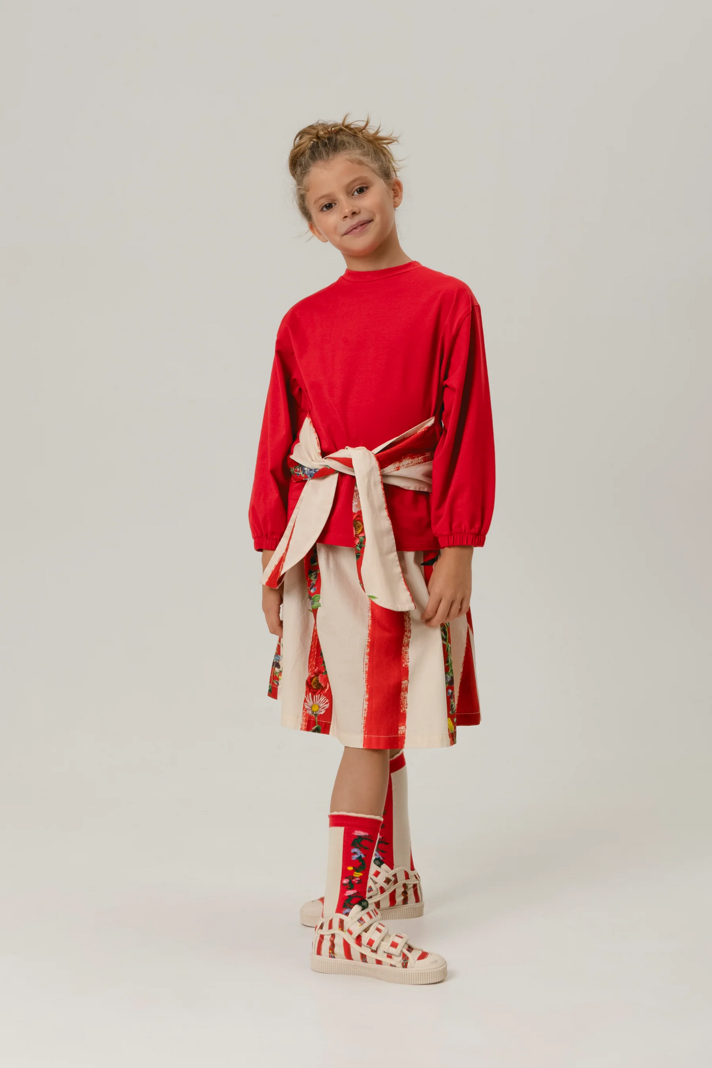 52B.SWT0271059 # Kids Long-Sleeved Blouse Rosalia Tomate