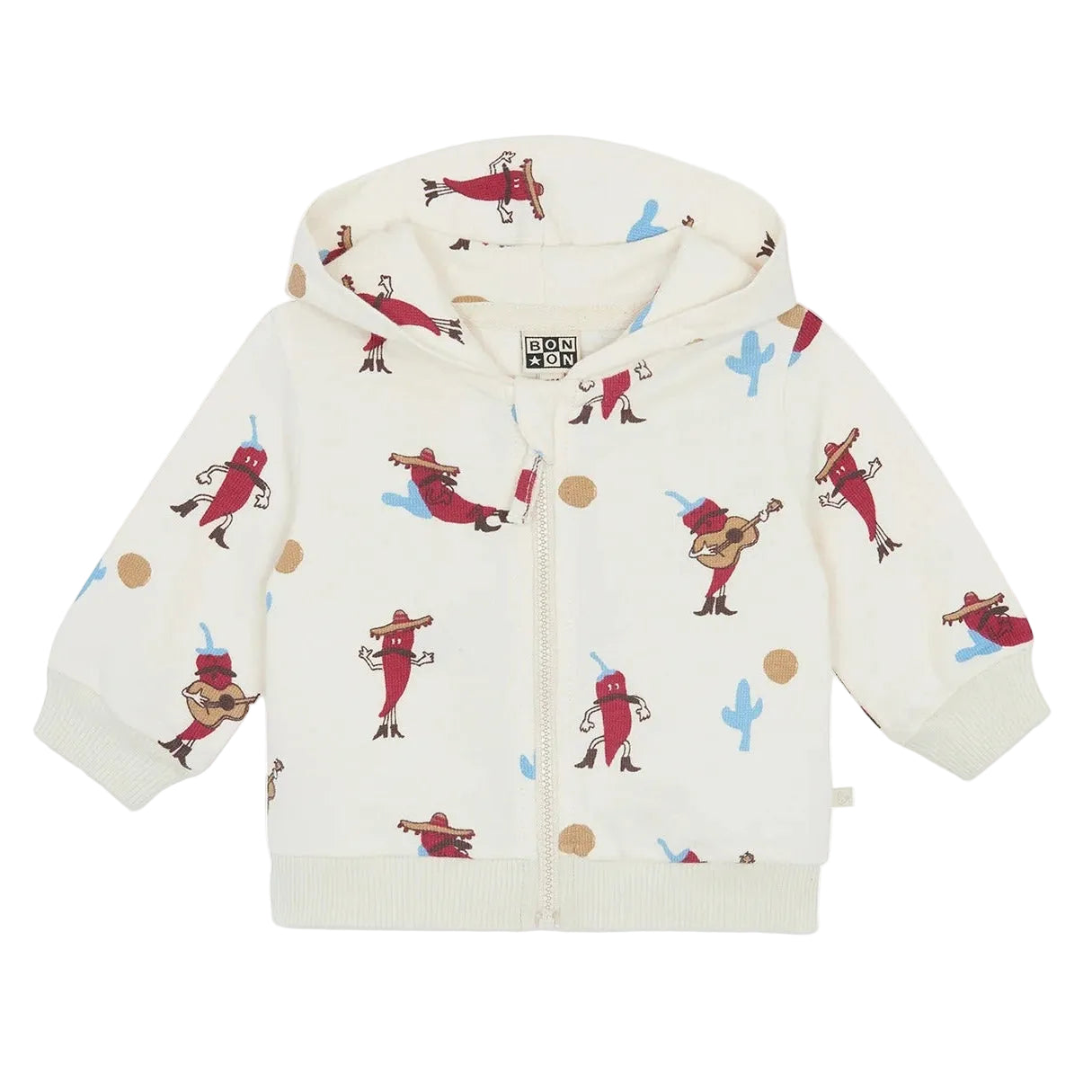 62A.BC15051_905 # Baby Zipped Sweatshirt Peppers