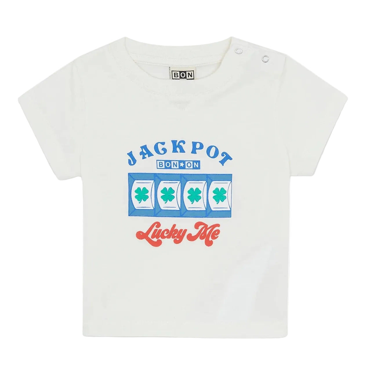 62A.BC10071_110 # Βρεφική Μπλούζα T-Shirt Jackpot Ecru