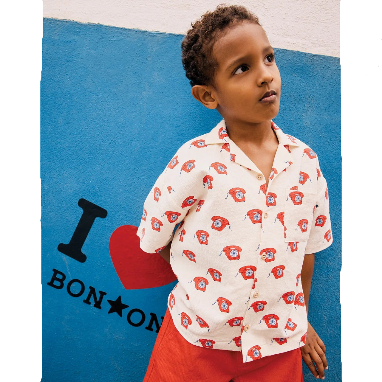 62A.BC12043_902 # Παιδικό Κοντομάνικο Πουκάμισο Las Vegas