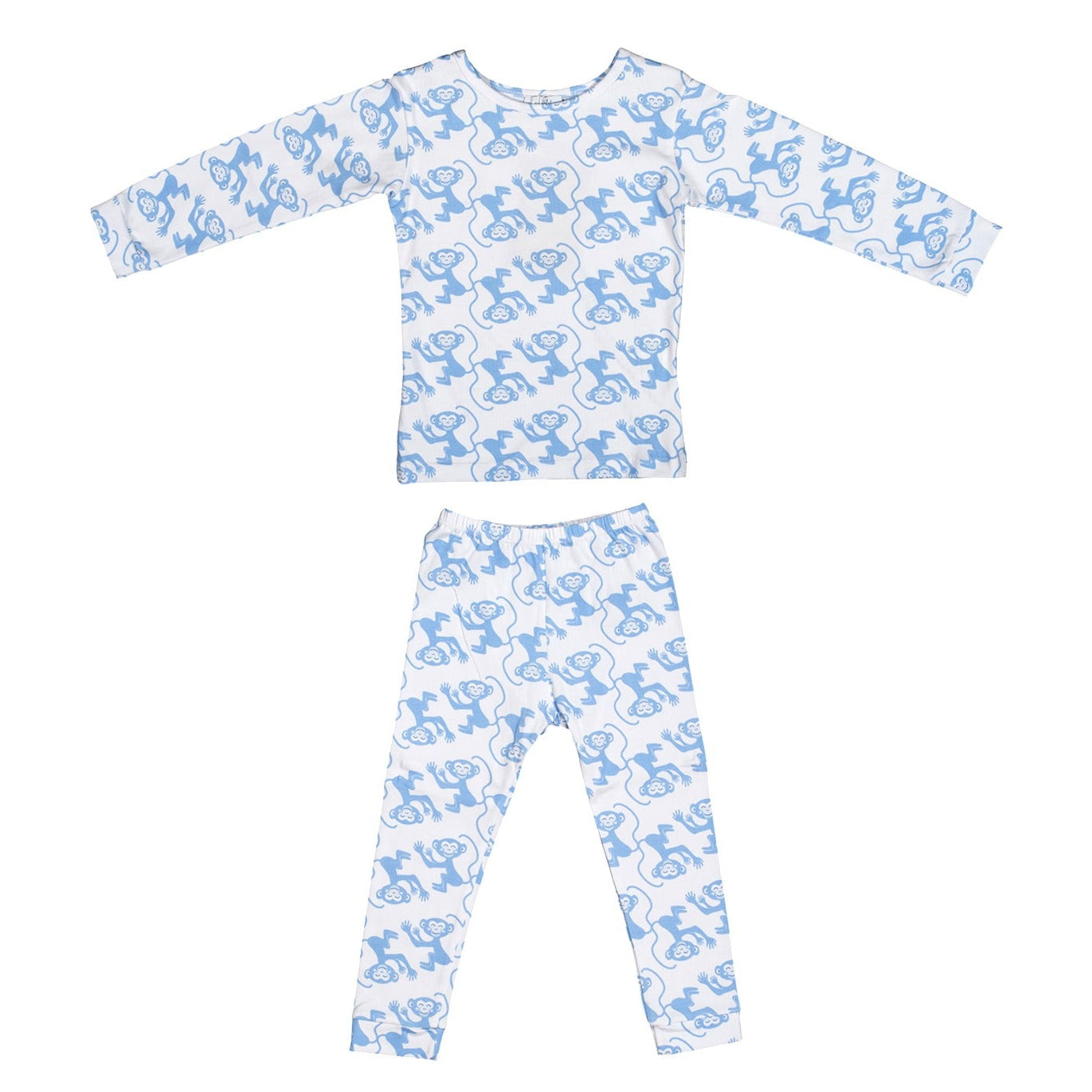 52B.AW25260004 # Παιδική Μακρυμάνικη Πιτζάμα Monkey Business Blue