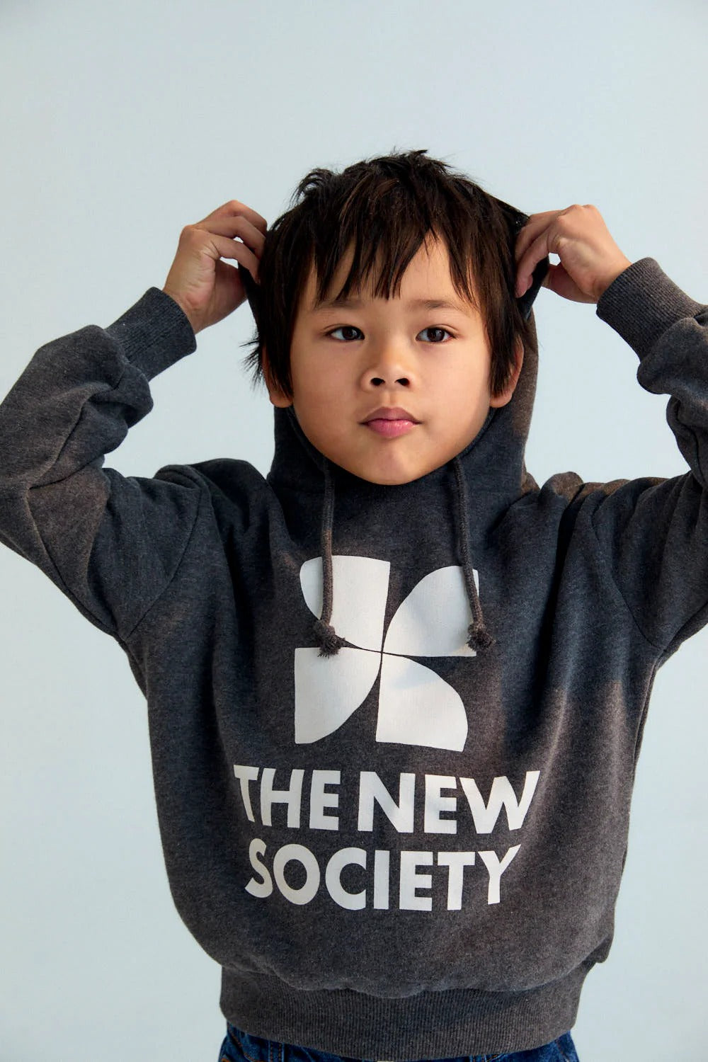 52B.KSWT16C22 # Παιδική Μπλούζα Φούτερ Galactic Grey