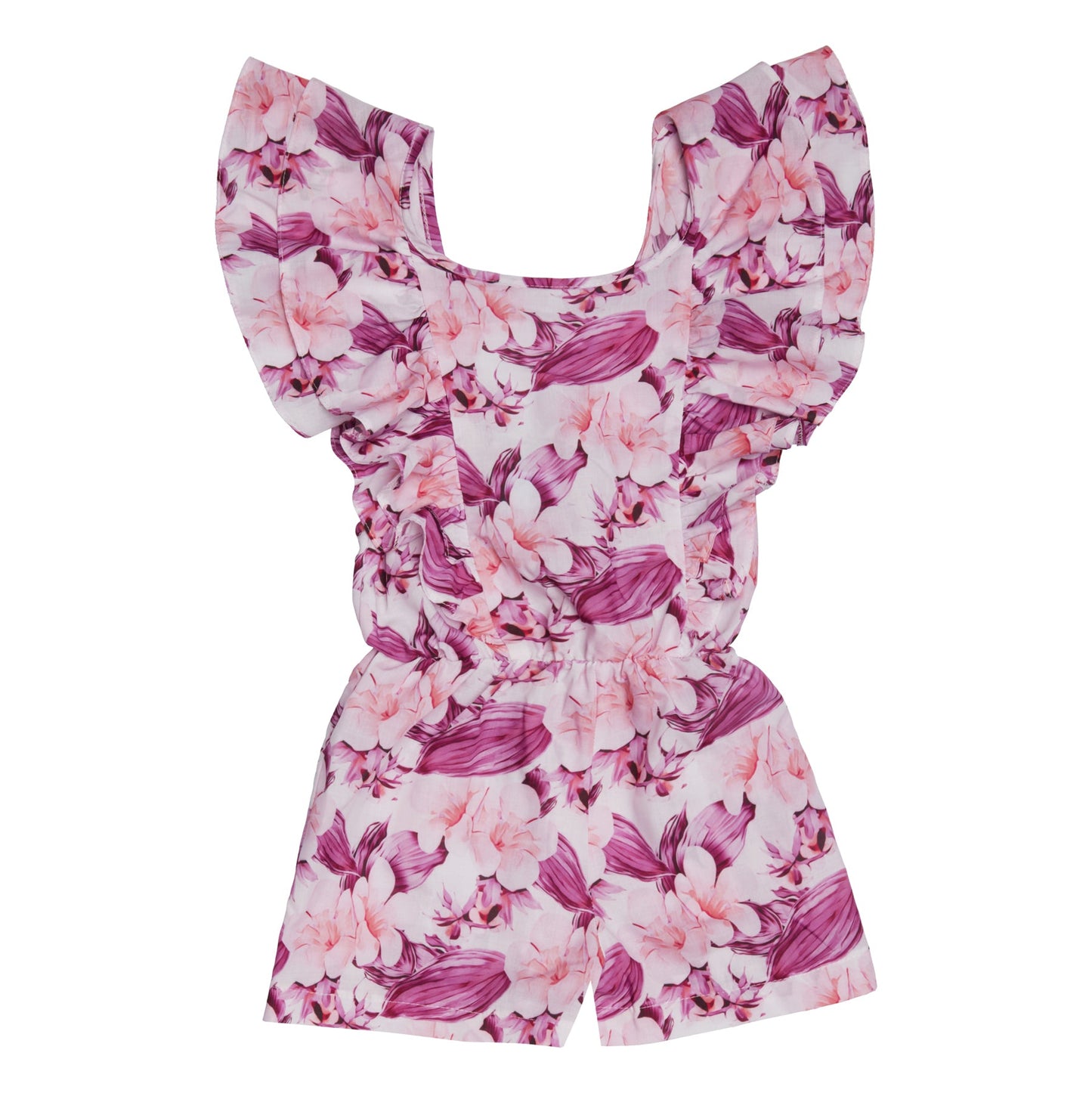 52A.S5GF704 # Παιδική Ολόσωμη Φόρμα Σορτς Flowers