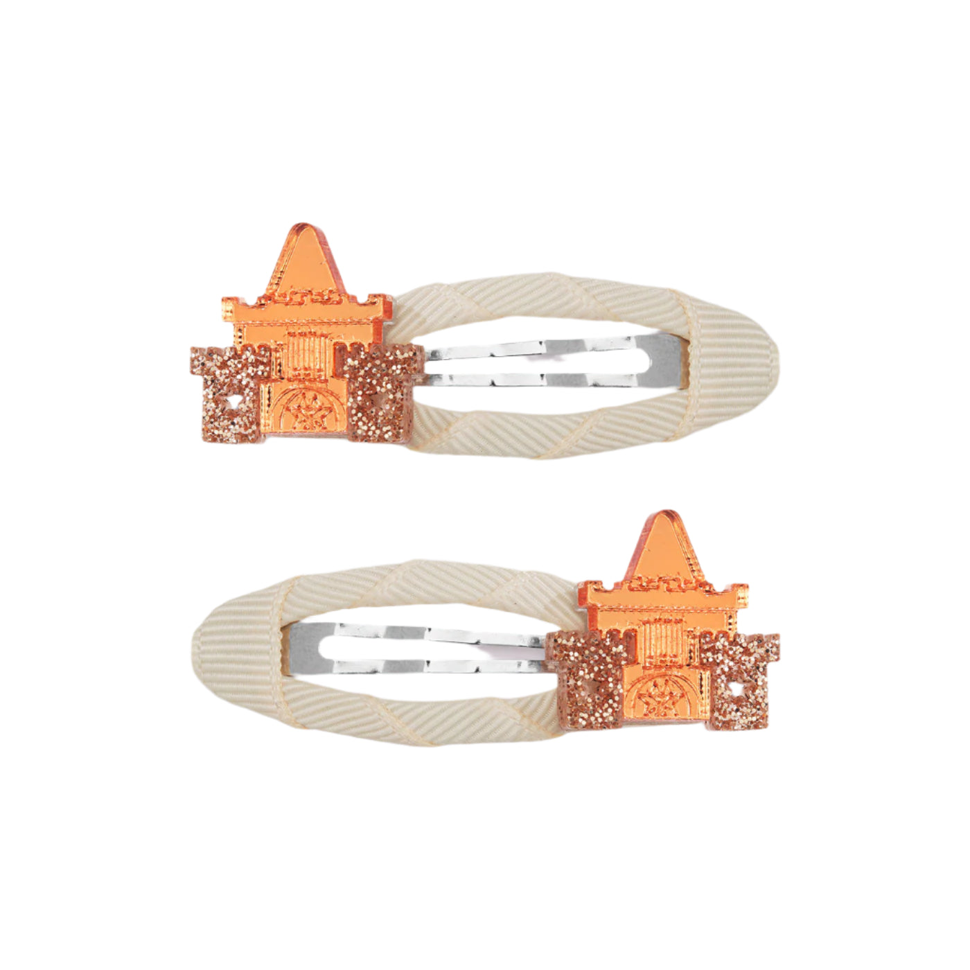 99.HAIRCLIPSANDCASTLE # Παιδικά Κλιπς Μαλλιών Sand Castle