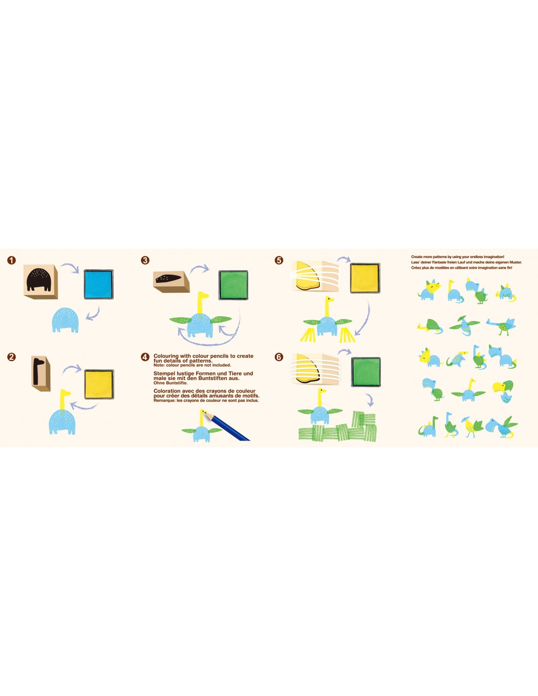 Ξύλινες Σφραγίδες με Δεινόσαυρους