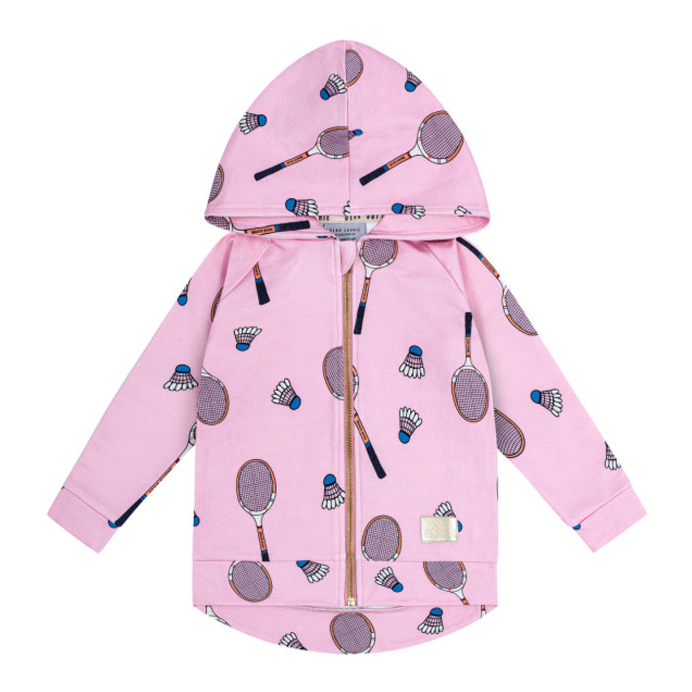 52A.HOODIE_TENNIS_P # Kids Hooded Sweatshirt Tennis Pink