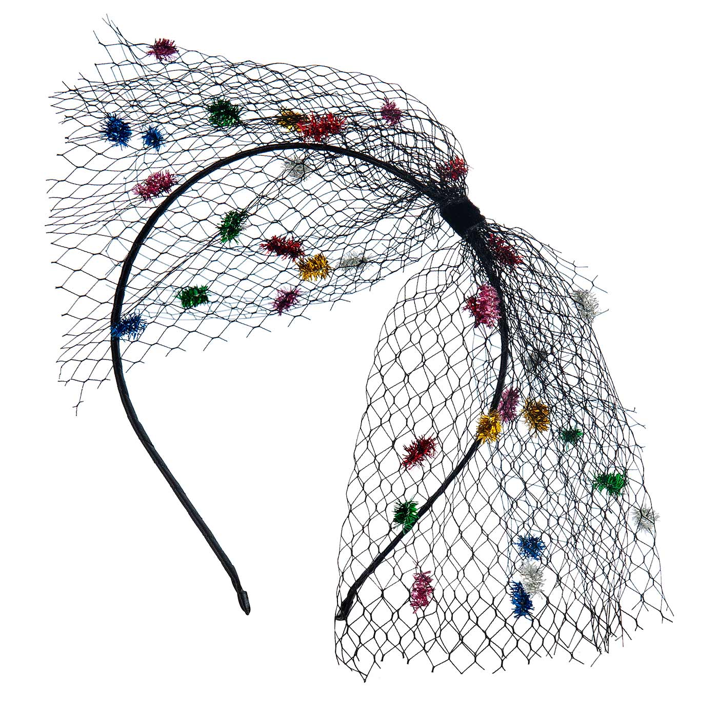 Παιδική Στέκα Μαλλιών Veil Multi Pompom