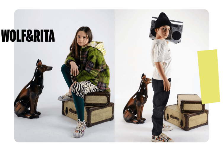 Wolf and Rita Carla Terracota Fur Skirt 10Y