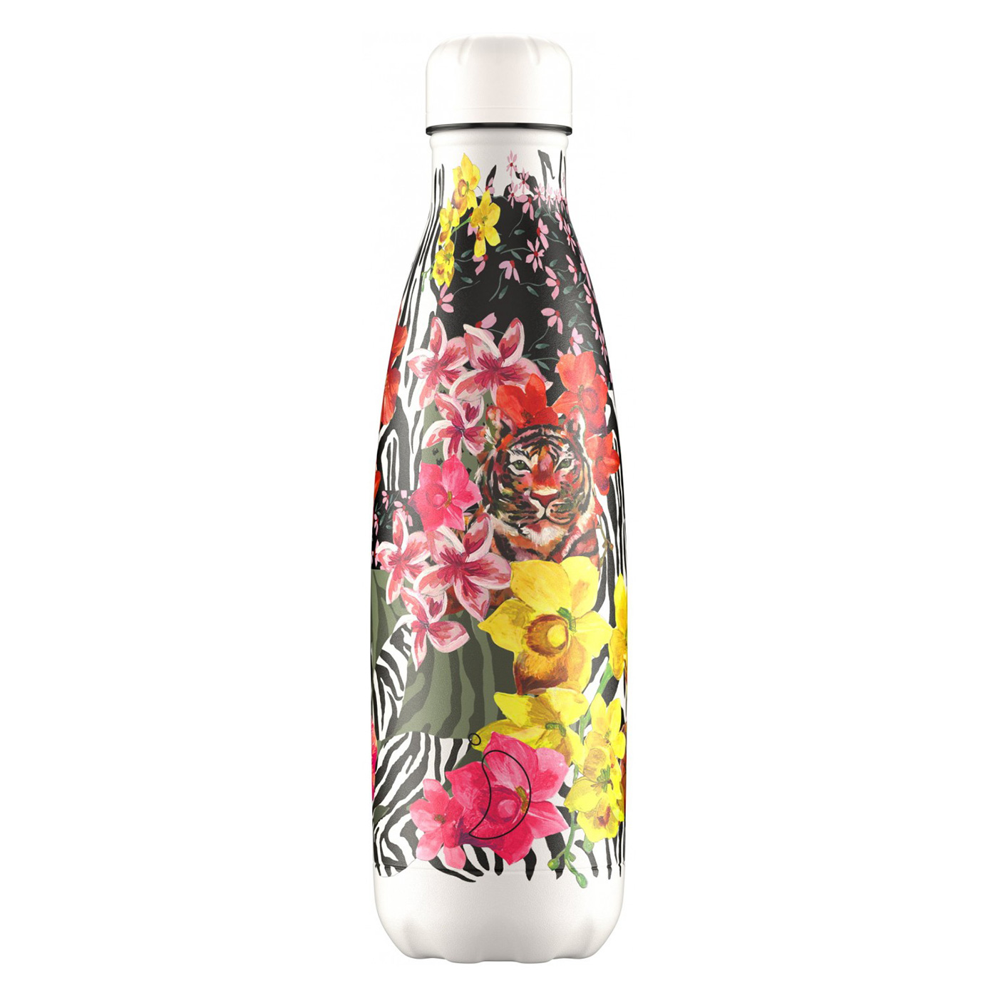 Personalised Hexagon Tropical Leaf Chilly Water Bottle 500ml – Fred And Bo