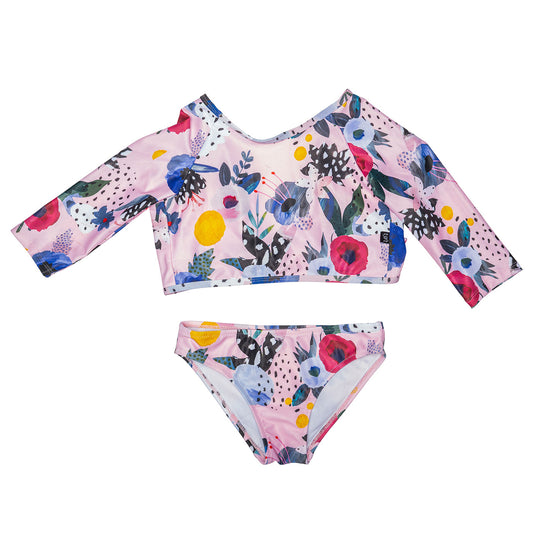 Παιδικό Μακρυμάνικο Μαγιώ Μπικίνι Aphrodite Rose Valley
