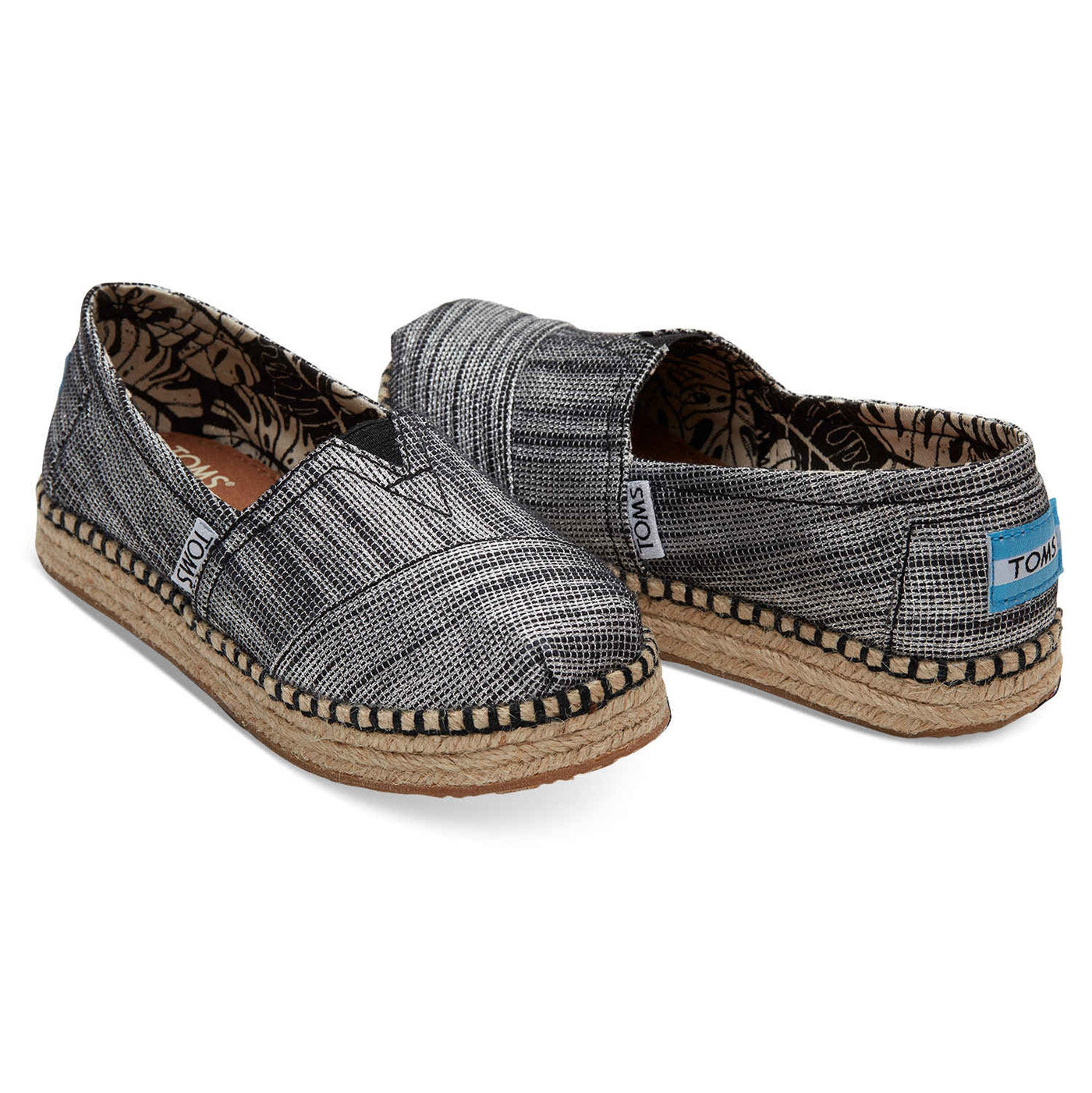 Παιδικό Παπούτσι TOMS Εσπαντρίγια Μαύρο-Ασημί