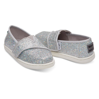 Παιδικό Παπούτσι TOMS Ασημί Glitter