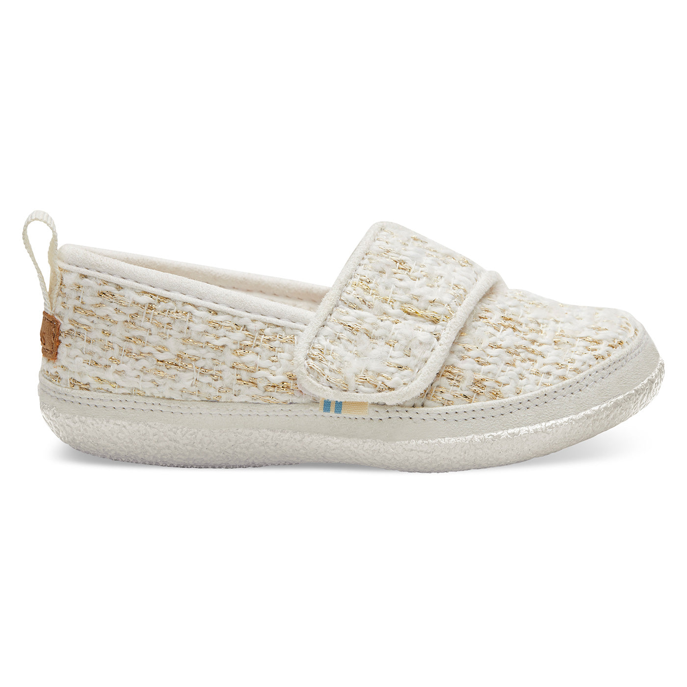 Παιδική Παντόφλα TOMS White Metallic