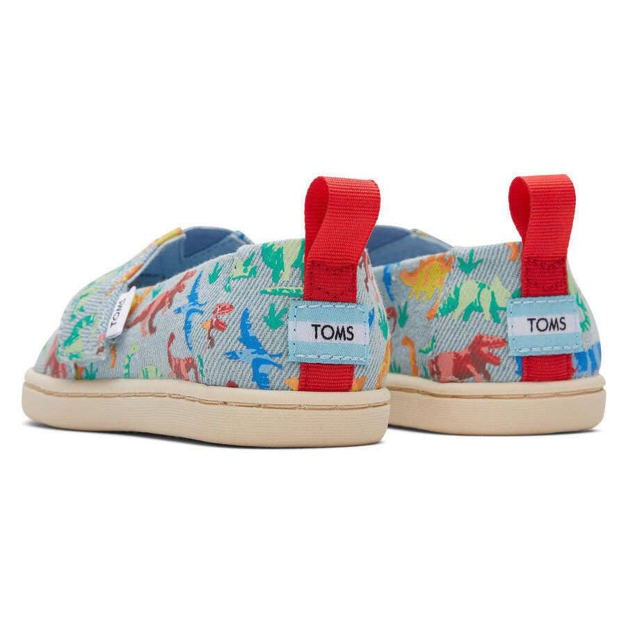 Παιδικό Παπούτσι TOMS Washed Blue Dinos