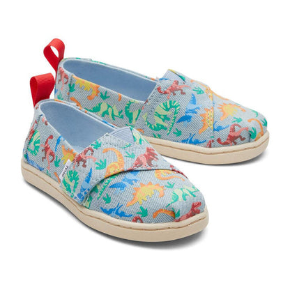 Παιδικό Παπούτσι TOMS Washed Blue Dinos