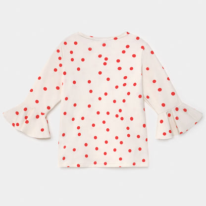 Βρεφική Μπλούζα Προστασίας από τον Ήλιο Dots White