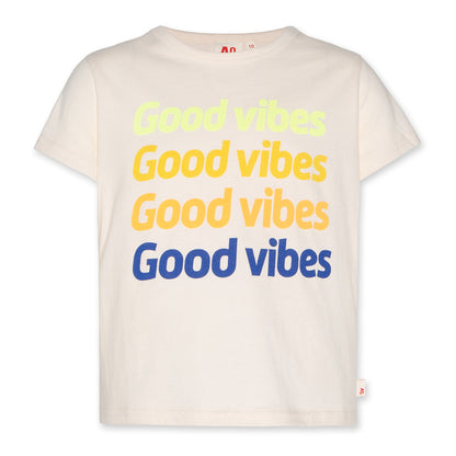 Παιδική Μπλούζα T-Shirt Good Vibes Εκρού