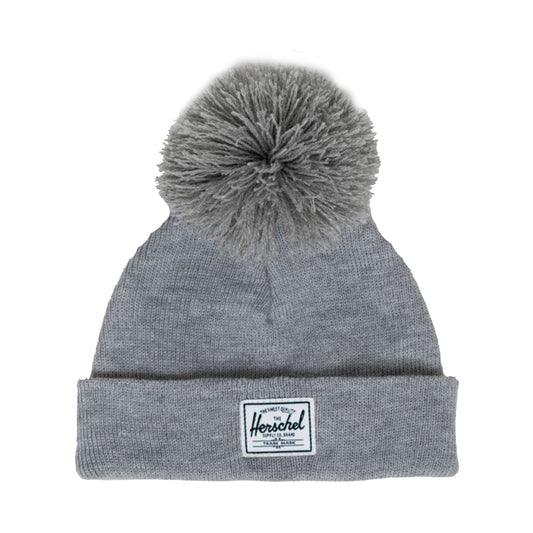 Βρεφικό Σκουφί με Pom-Pom Heather Light Grey