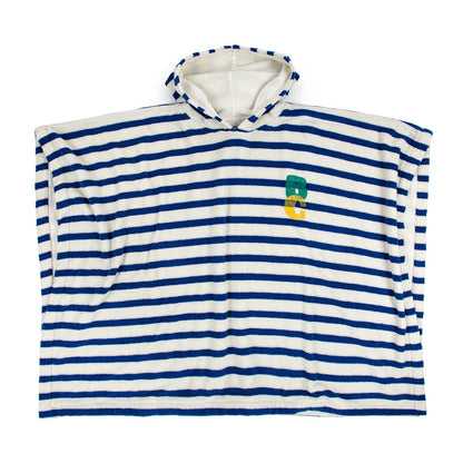 Παιδικό Μπουρνούζι Πόντσο Blue Stripes