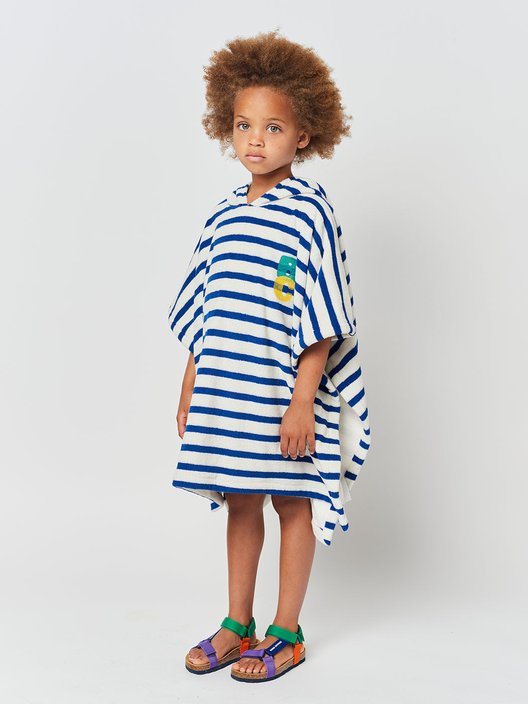 Παιδικό Μπουρνούζι Πόντσο Blue Stripes