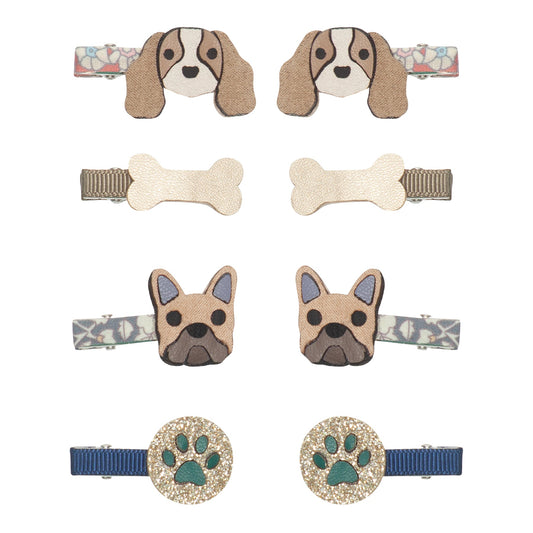 Σετ Παιδικά Κλιπ Μαλλιών Mini Doggy