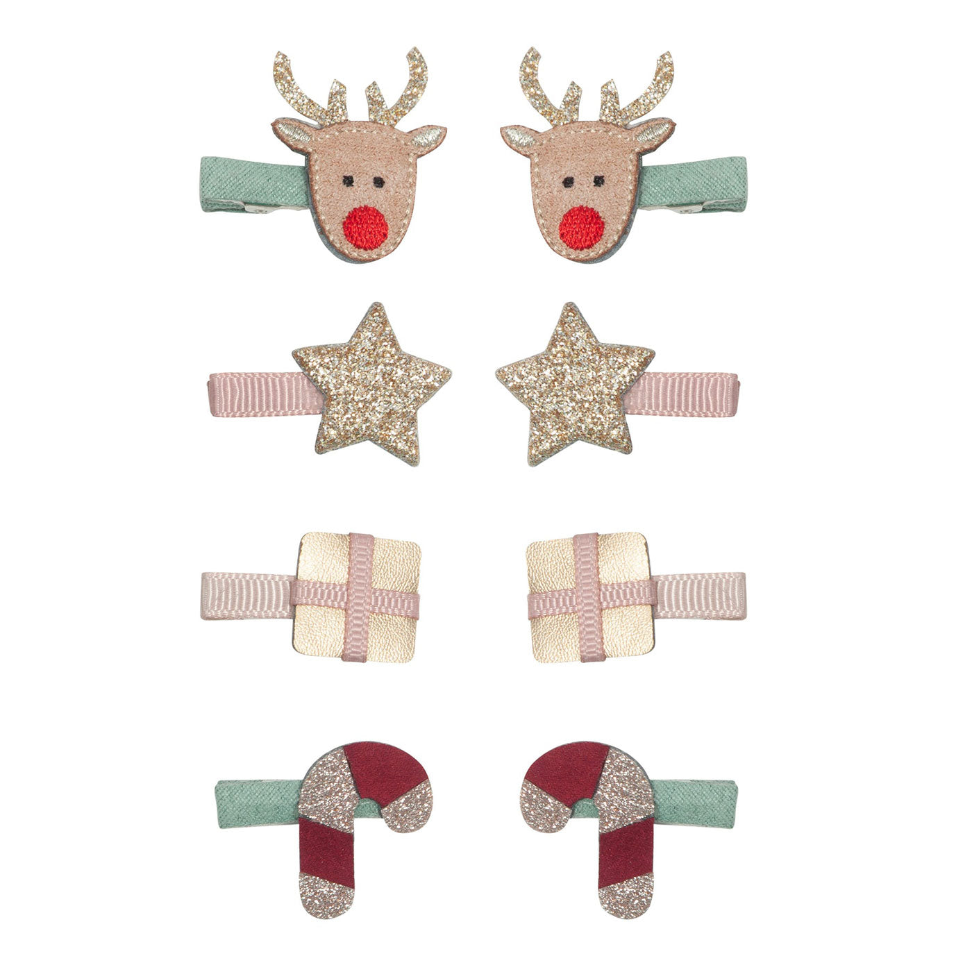 Σετ Παιδικά Mini Κλιπ Μαλλιών Christmas