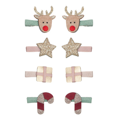 Σετ Παιδικά Mini Κλιπ Μαλλιών Christmas