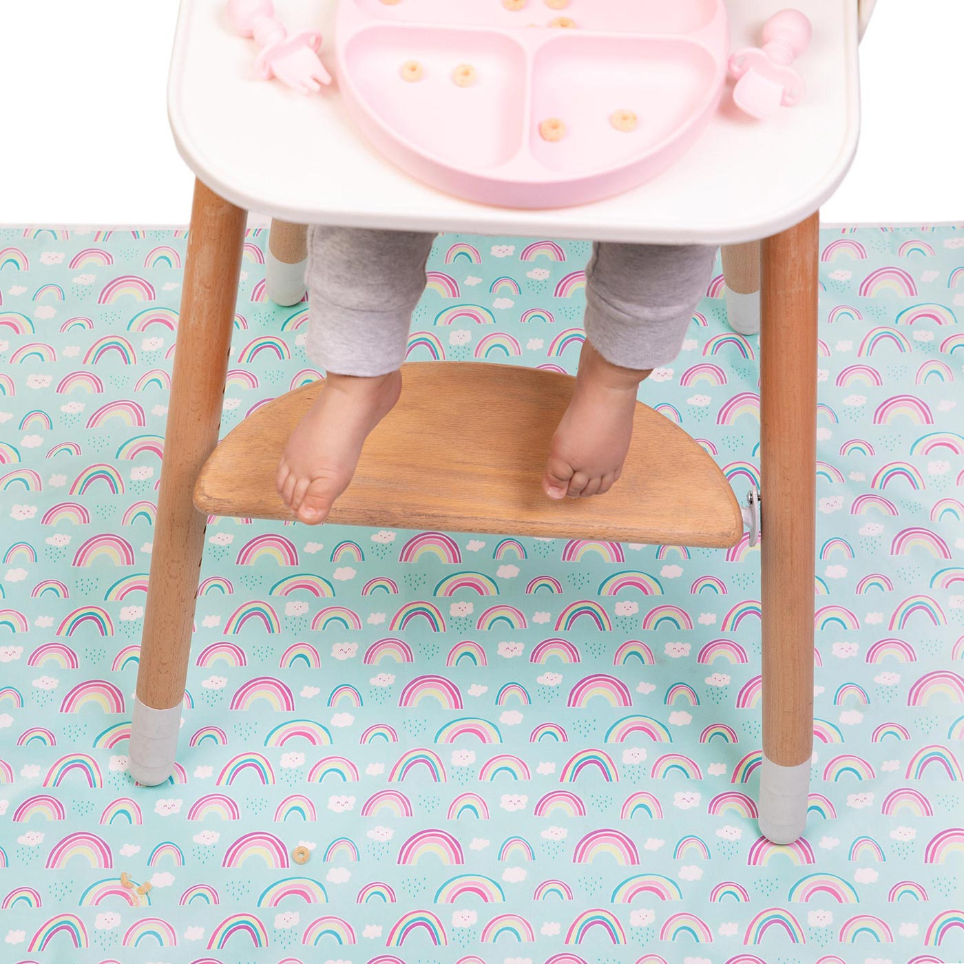 Προστατευτικό Χαλάκι Φαγητού και Παιχνιδιού Blue Rainbo