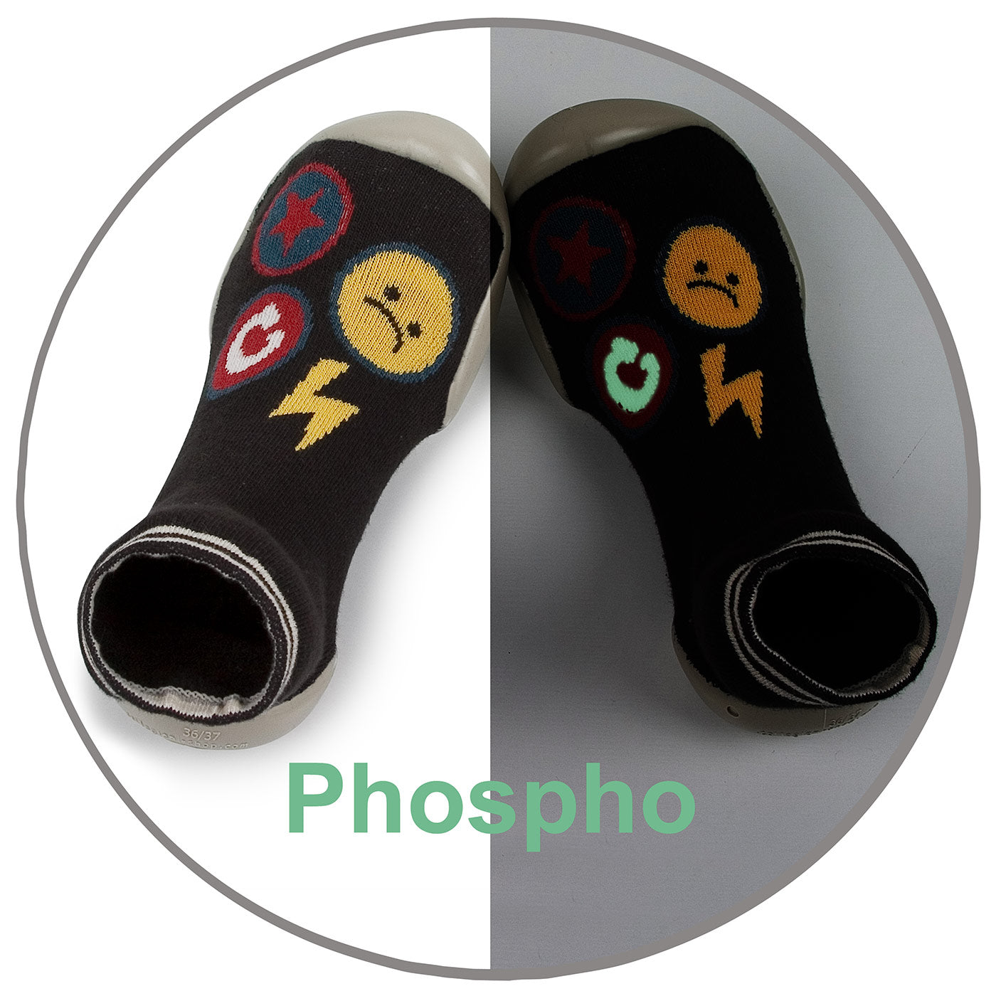 Παιδική Κάλτσα Παντόφλα Pins Phospho