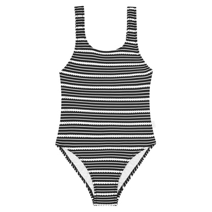 Παιδικό Ολόσωμο Μαγιώ 80's Stripe Μαύρο