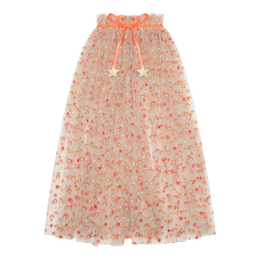 99.ML0275 # Παιδική Τούλινη Κάπα Rainbow