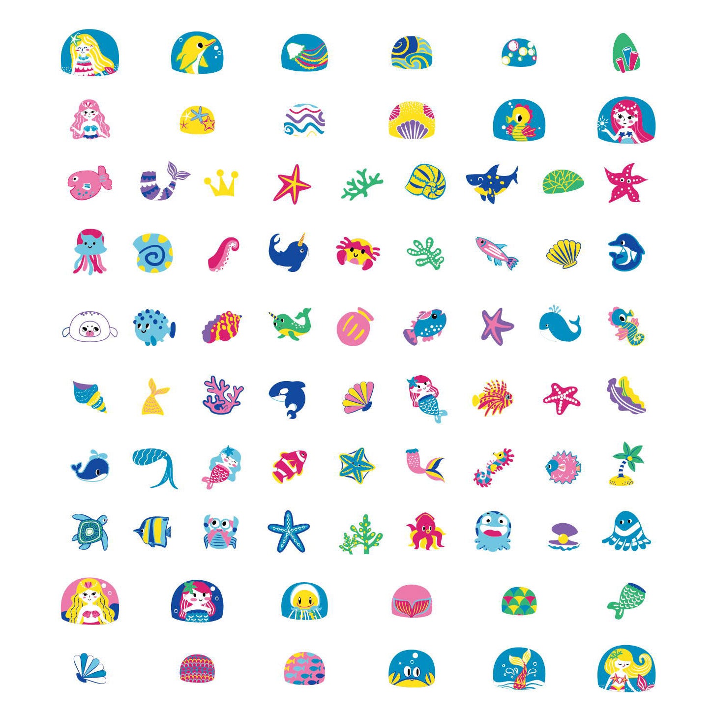 Αυτοκόλλητα Νυχιών Large - Ocean