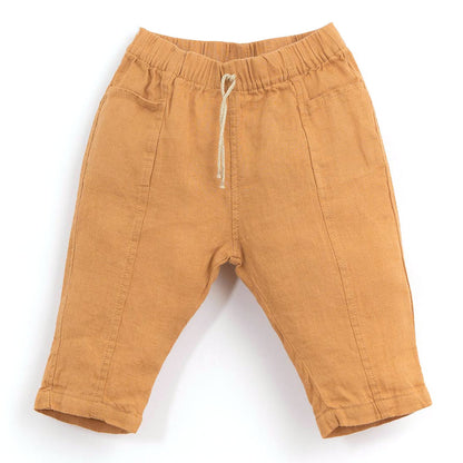 Βρεφικό Λινό Παντελόνι Brick