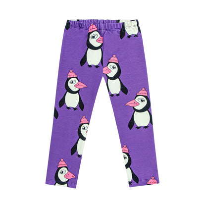 52B.PENGUIN VIOLET _ LEGGINGS #  Παιδικό Κολάν Penguin Violet