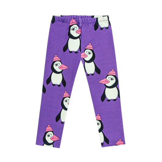 52B.PENGUIN VIOLET _ LEGGINGS #  Παιδικό Κολάν Penguin Violet