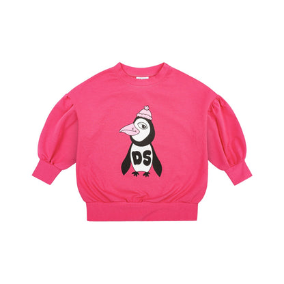 52B.PENGUIN PINK _ PUFF #  Παιδικό Φούτερ Penguin Pink