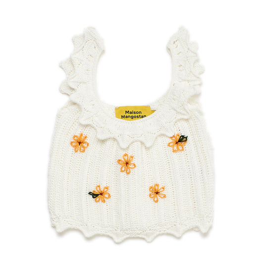 Παιδικό Πλεκτό Τοπ με Λουλούδια