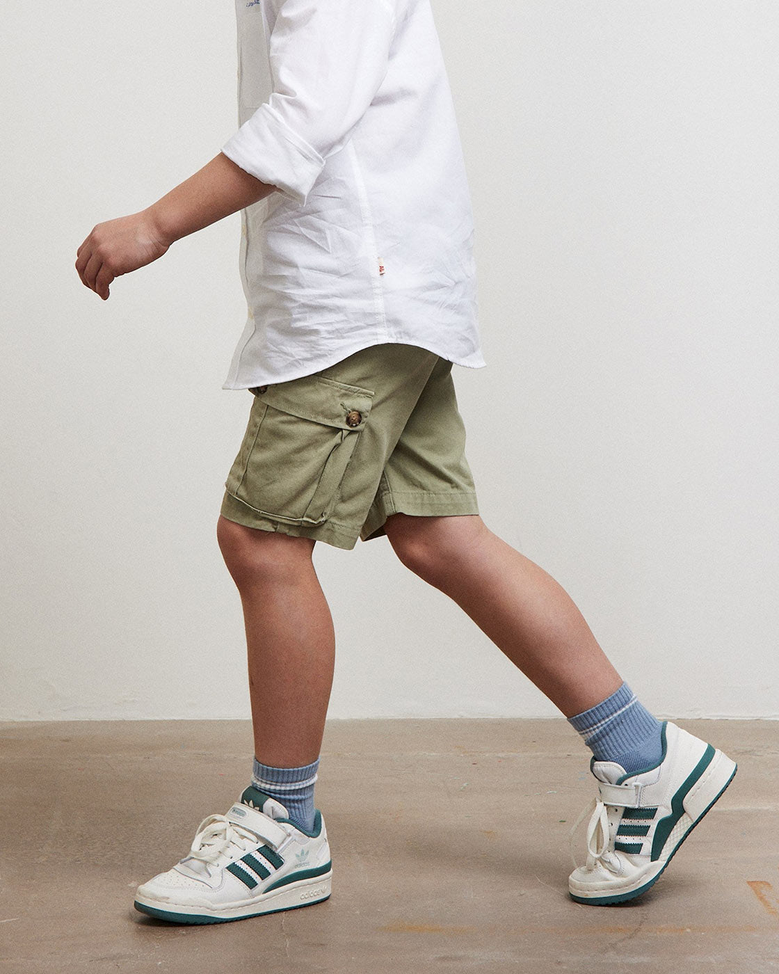 Παιδικό Σορτς John Light Olive