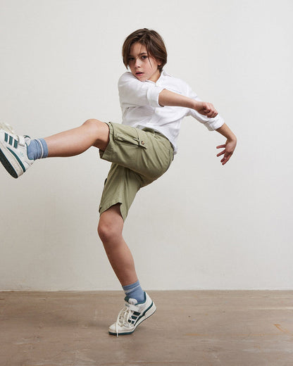 Παιδικό Σορτς John Light Olive