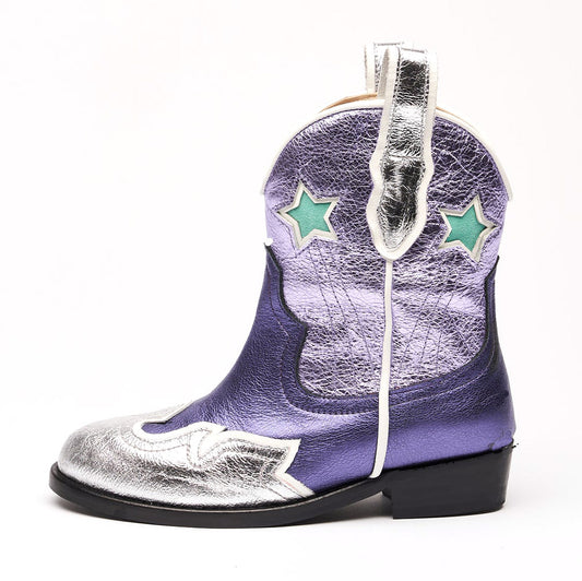 Παιδικές Μπότες Litchy Metallic Purple